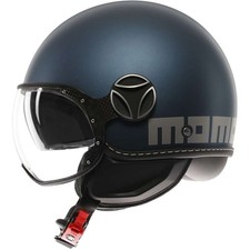 Casco moto Momo Design jet FGTR EVO E2206 Mono Avio Opaco Silver