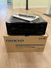 ⭐️Onkyo TX-SR700 AV Receiver  Amplifier Tuner AV Remote, Manual And Box Bundle
