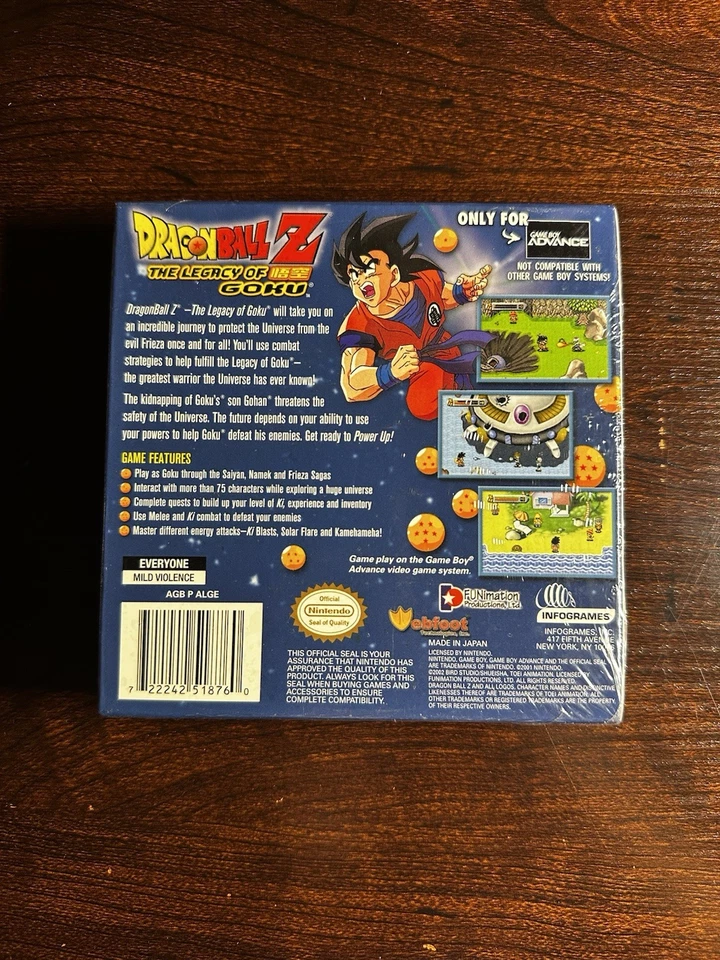 Dragon Ball Z: The Legacy of Goku (Nintendo Game Boy Advance, 2002) - Image 2 of 4