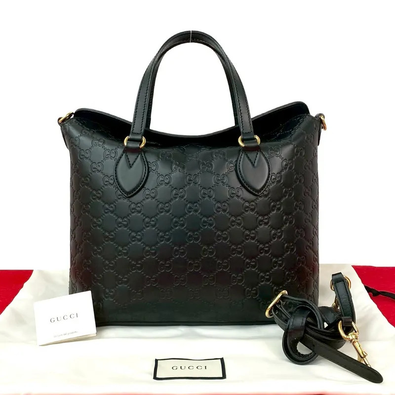 Guccissima Logo Pattern Embossed Leather - image 1