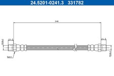 Flexible de frein Mercedes 611