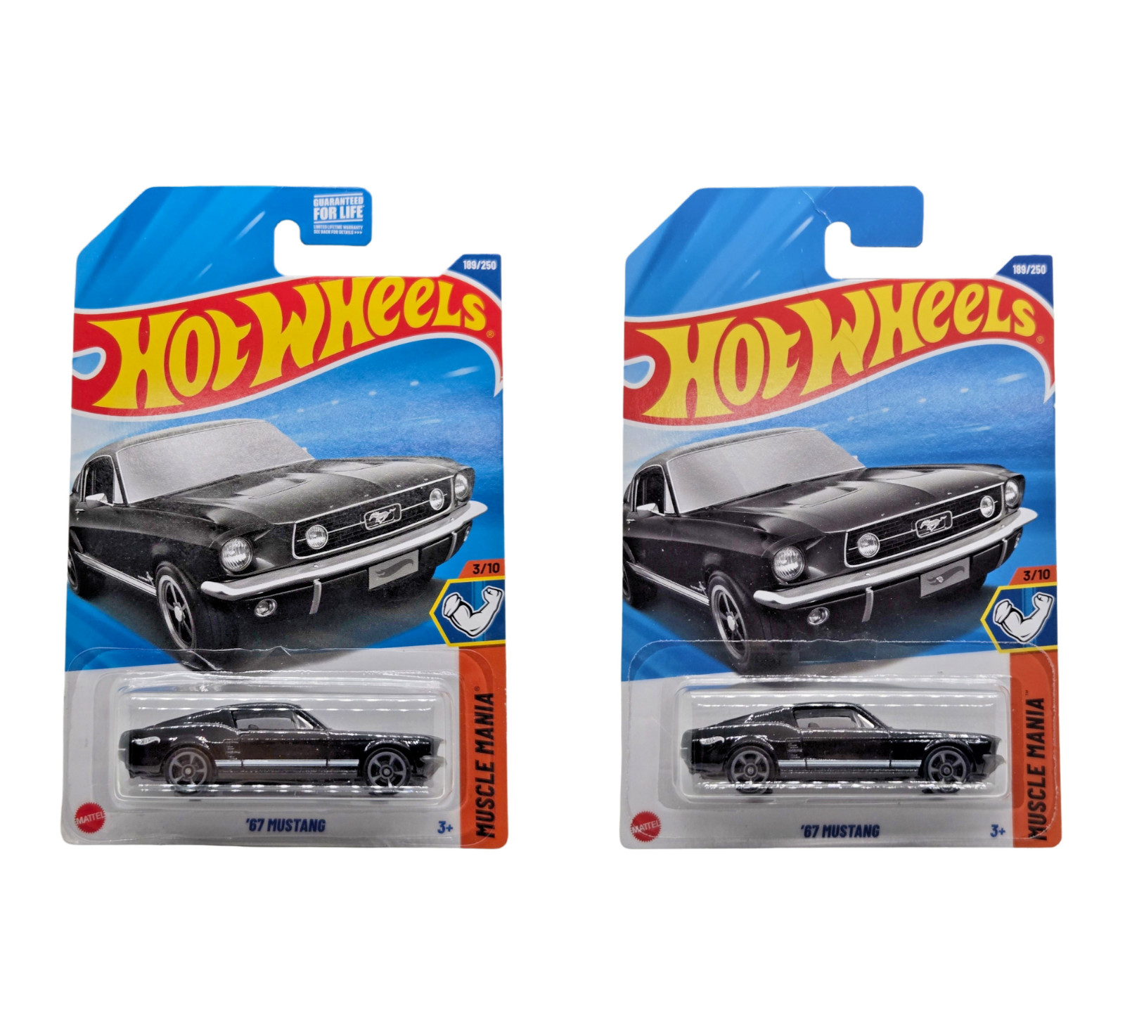 2025 Hot Wheels '67 Mustang #189 Gloss Black - USA & International Versions