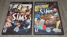 Lot of 2 Sims Games for Sony PlayStation 2 - The Sims, The Sims Bustin Out Discs