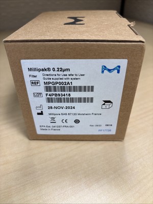 Brand new Millipore  Millipak  0.22 µm Filter MPGP002A1