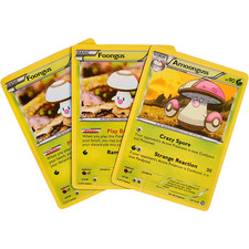 Foongus 12/114 (STS), Amoonguss 13/114 (STS) 2016 Pokémon TGC Three Cards Set MP