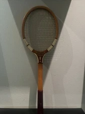 Vintage J.C Higgins Wooden Tennis Racket A Finalist Model. Made In USA 1950s
