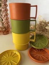 TUPPERWARE Vintage - Tasses Mugs camping pique-nique