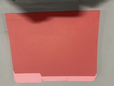 OFFICE DEPOT BRAND 2-TONE FILE FOLDERS, 1/3 CUT, LETTER SIZE,PACK OF 24 - RED