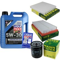 Mann Inspektionspaket Liqui Moly Longtime 5W-30 FüR Mazda 6 Kombi 2.0 MZR 1.8