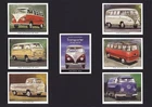 Collectors Card Set depicting CLASSIC VOLKSWAGEN VW TRANSPORTER - Camper Van/Bus