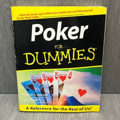 Poker for Dummies Book Guide How to Play Rules Strategy Tips Reference