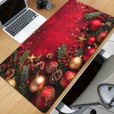 40 90cm1pc Red Christmas decor Patterns HD Printed Pad for Desk, Multi Functiona