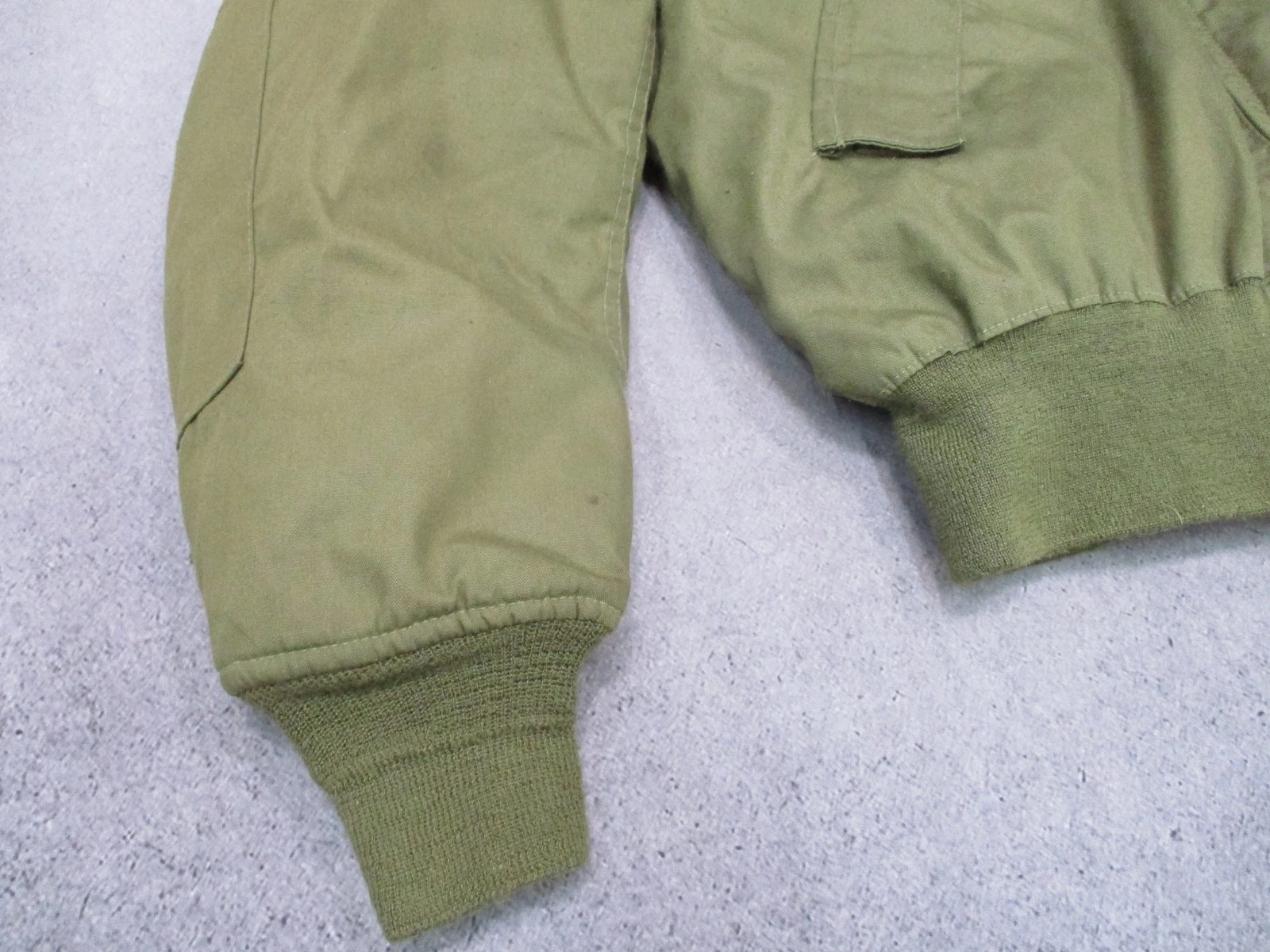 Vintage Alpha Industries CWU-45/P Flight Jacket Cold Weather Aramid Large Long - product detail image 3