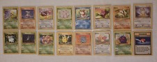 Pokémon TCG Jungle Unlimited set completo di 16 carte comuni quasi nuovo/lp