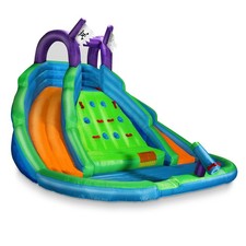 Bounce House with Water Slide, Pool And Climbing Wall with Blower