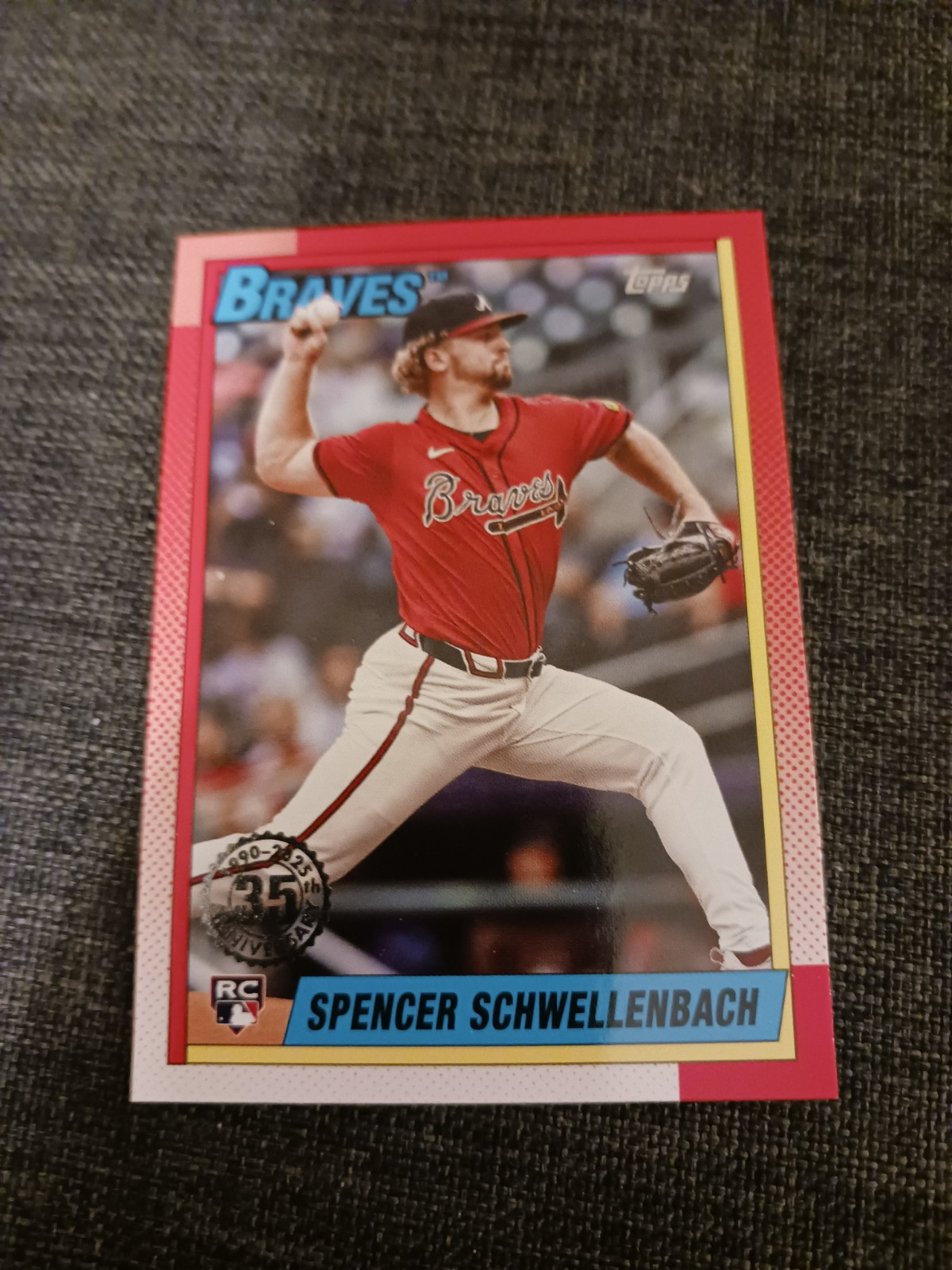 2025 Topps Series 1 1990 35th Anniversary #T90-34 Spencer Schwellenbach RC