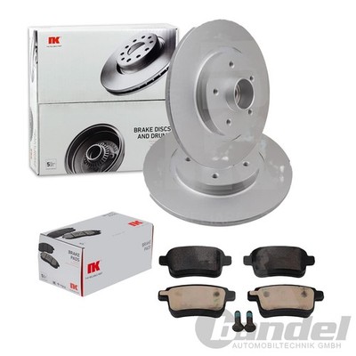 NK BREMSSCHEIBEN + BELÄGE HINTEN passend für RENAULT KANGOO + MERCEDES CITAN