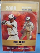 2008 Rookie Phenoms Mike Trout Millville Thunderbolts High School