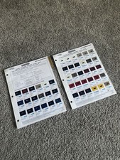 2000 Honda Acura Dupont 4 Page Paint Color Chip Chart Championship White Fbp Itr