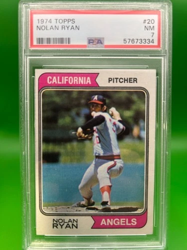 1974 Topps Baseball Nolan Ryan #20, PSA 7 !!!!!!