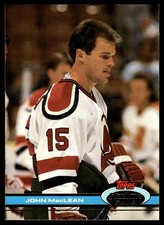 1991-92 Stadium Club #144 John MacLean New Jersey Devils Hockey Card 1991-92 Stadium Club #144 John MacLean New Jersey Devils Hockey Card