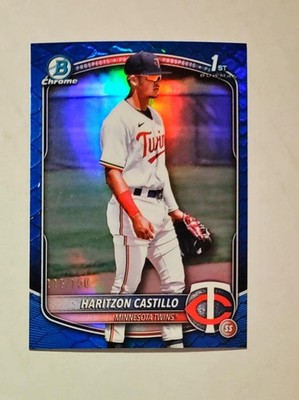 Haritzon Castillo 2025 1st Bowman Chrome BLUE Reptilian REFRACTOR 119/150 RC z71
