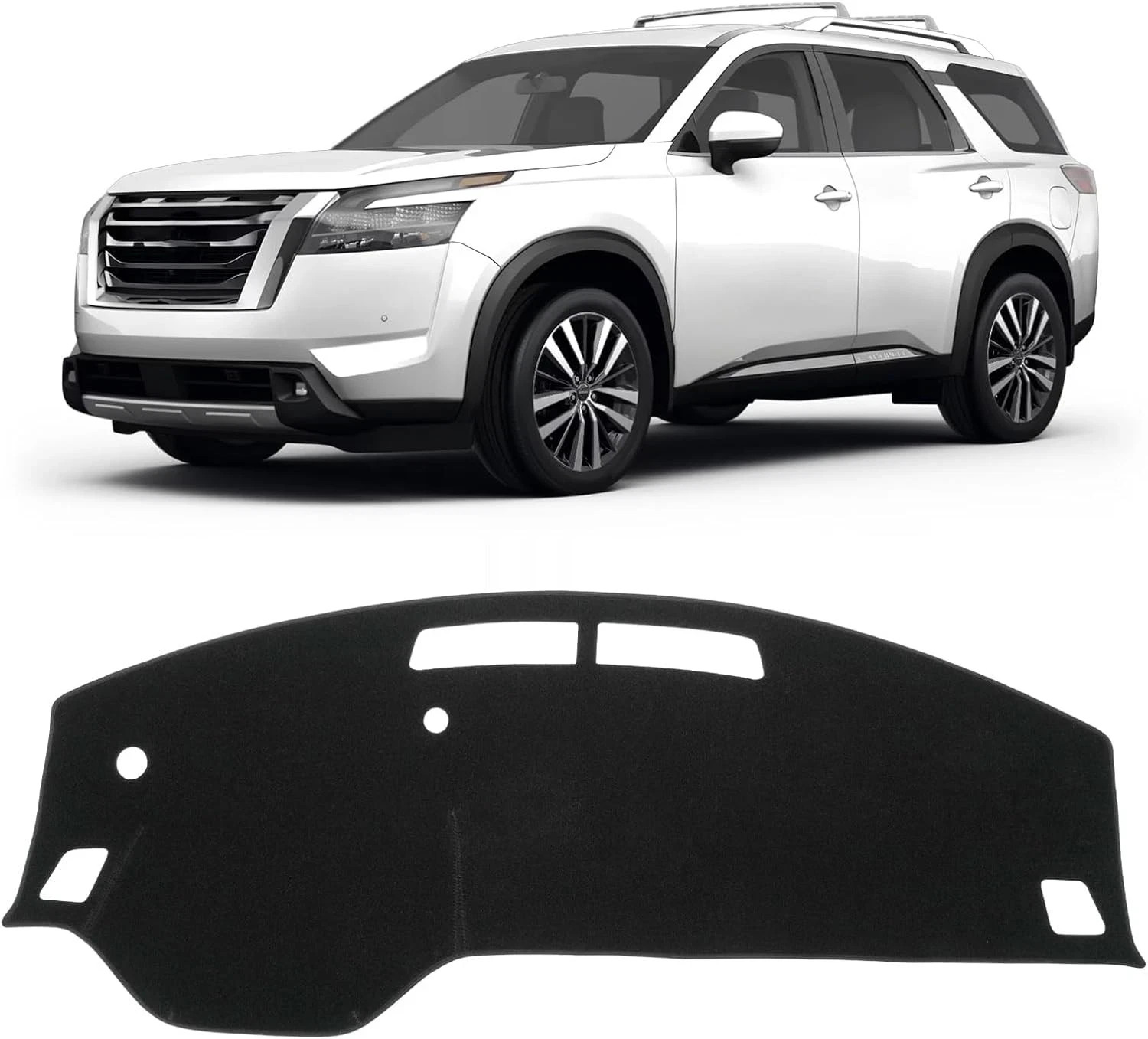 KUST Black Dash Cover for Nissan Pathfinder 2022 2023 2024 2025 2026 (Without HU
