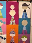 Handmade Patchwork Cotton Girls Around The World Quilt — photo 5