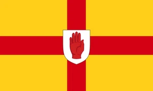 Ulster Flag Self Adhesive Vinyl Sticker