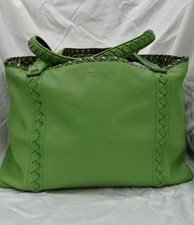 Bottega Veneta Reversible Tote Bag 547380 Luxury Designer Size 13.39in Green 99