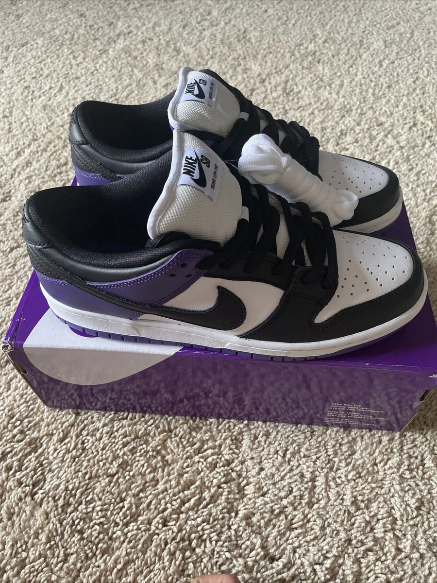 Nike SB Dunk Low Pro Court Purple Black-White (BQ6817-500) Men's