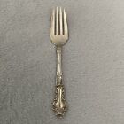 Vintage Designer Signed Watson Sterling Silver Meadow Rose Flatware Fork