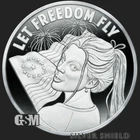 2021 Silver Shield LET FREEDOM FLY - 1oz Proof - #2 in the "Freedom Girl" Series