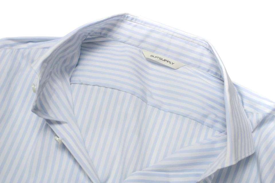 Suitsupply Extra Slim Fit Camicia Uomo Bottoni con Apertura 2X Grande - Immagine 4 di 4
