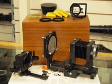 Delta Automatic Macro Bellows System with Wooden Box. Stock no u8945
