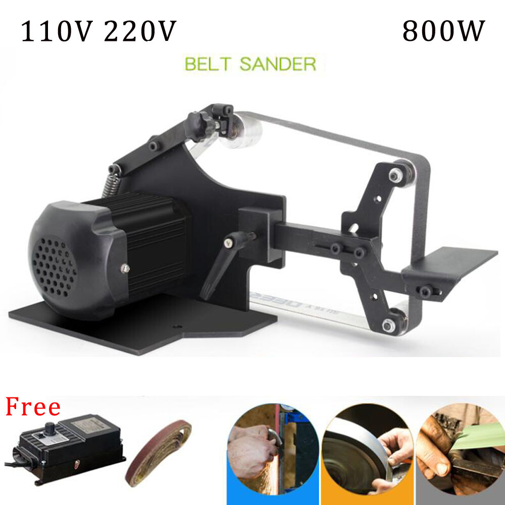 Electric Brushless Machine Belt Sander DIY Polishing Grinding Machine 5000RPM/M