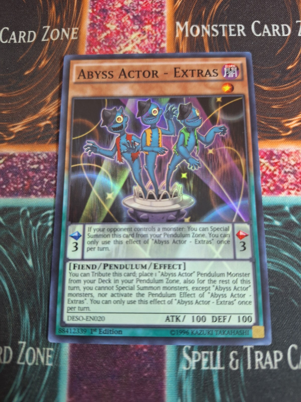 Yu-Gi-Oh! TCG Abyss Actor - Extras DESO-EN020 Super Rare 1st Edition Near Mint