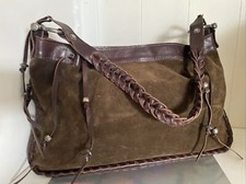 Vin Baker Hobo Brown Suede Bag Made In USA