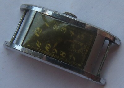 Curvex mens wristwatch nickel chromiun case load manual balance Ok.