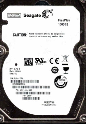 ST1000LM010, 9YH146-550, CC9F, SU, Z2L0, SEAGATE SATA 1TB | eBay