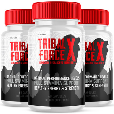 Tribal Force X Supplement - Boost Performance, Energy, & Male Vitality (3 Pack