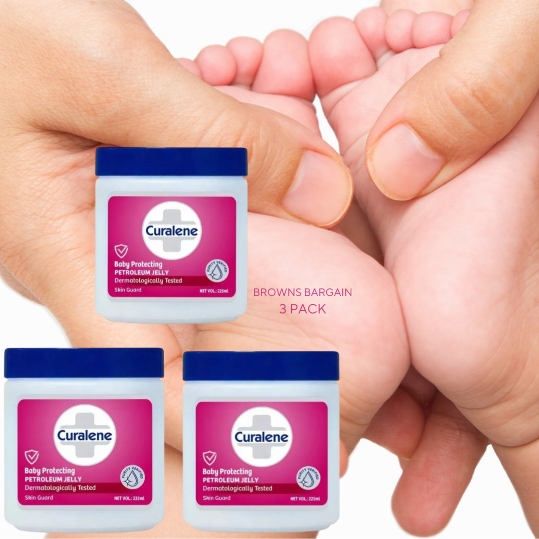 3 x Curalene Baby Protecting Petroleum Jelly 225ml - FREE FAST POST