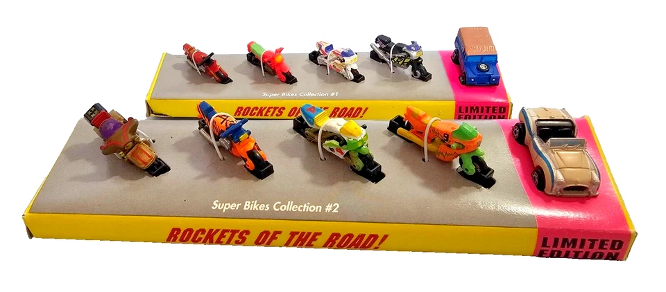 ROCKETS OF THE ROAD - MICRO MACHINES 1992 Super Bikes Collections #1 #2 Racing - Image 2 of 4