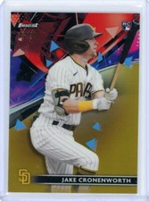 2021 Topps Finest Baseball Gold Refractor Rookie #26 Jake Cronenworth #04/50
