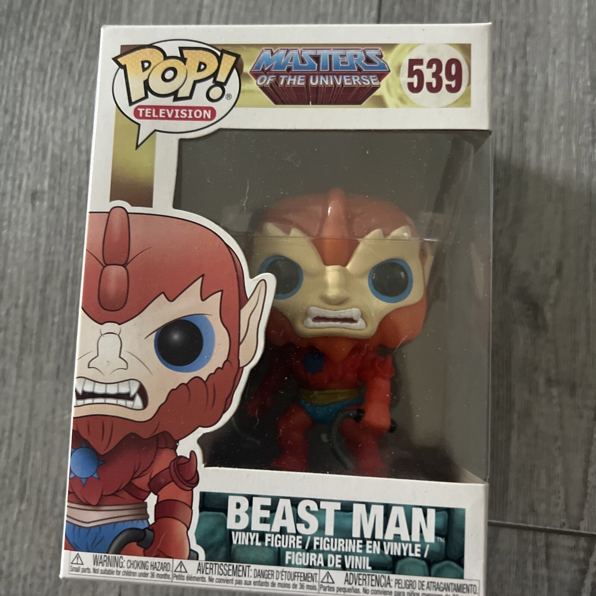 Funko POP! MOTU BEAST MAN FLOCKED 539 NYCC 2017