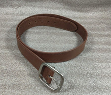 Chaps Men Belt Size 38 Leather Brown Casual Ralph Lauren Work Office Jeans Pants