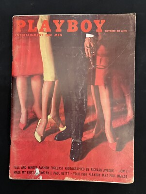 Playboy MAGAZINE - October, 1961 (Playmate JEAN CANNON)   Centerfold Intact