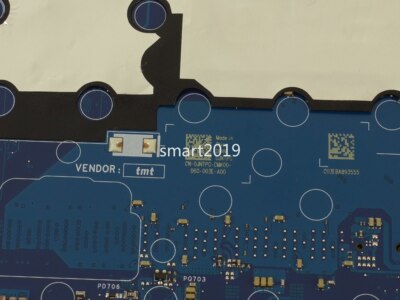For Dell Precision 3551 Motherboard LA-J282P JNTPG W/ i5-10400H