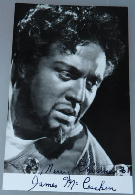 Autogramm US Opern Sänger James McCracken als Othello Fayer Foto 1965 (108913)
