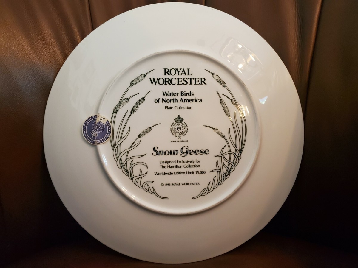 1985 Royal Worcester Water Birds of N America Snow Geese